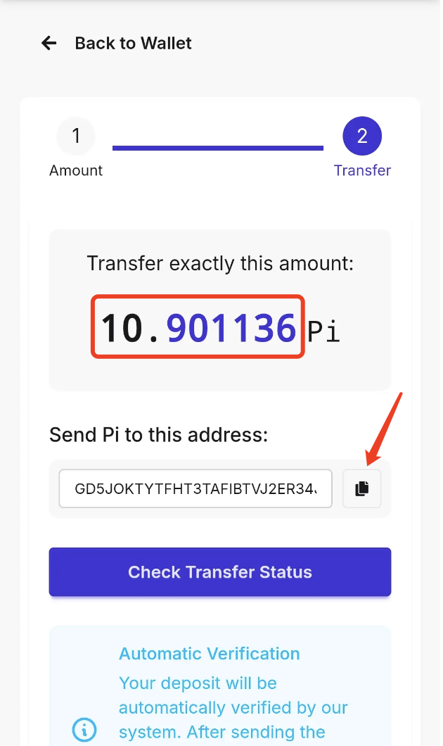 Enter amount
